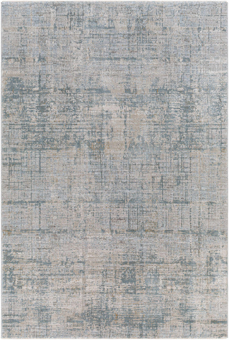 Fallin Gray Abstract Striped Luxe Rug-Rugs-Parc Decor