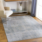Fallin Gray Abstract Striped Luxe Rug-Rugs-Parc Decor