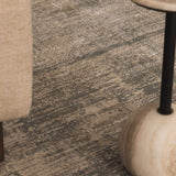 Fallin Gray Abstract Striped Luxe Rug-Rugs-Parc Decor