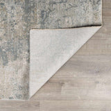 Fallin Gray Abstract Striped Luxe Rug-Rugs-Parc Decor