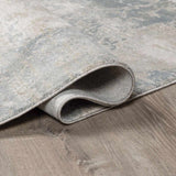 Fallin Gray Abstract Striped Luxe Rug-Rugs-Parc Decor