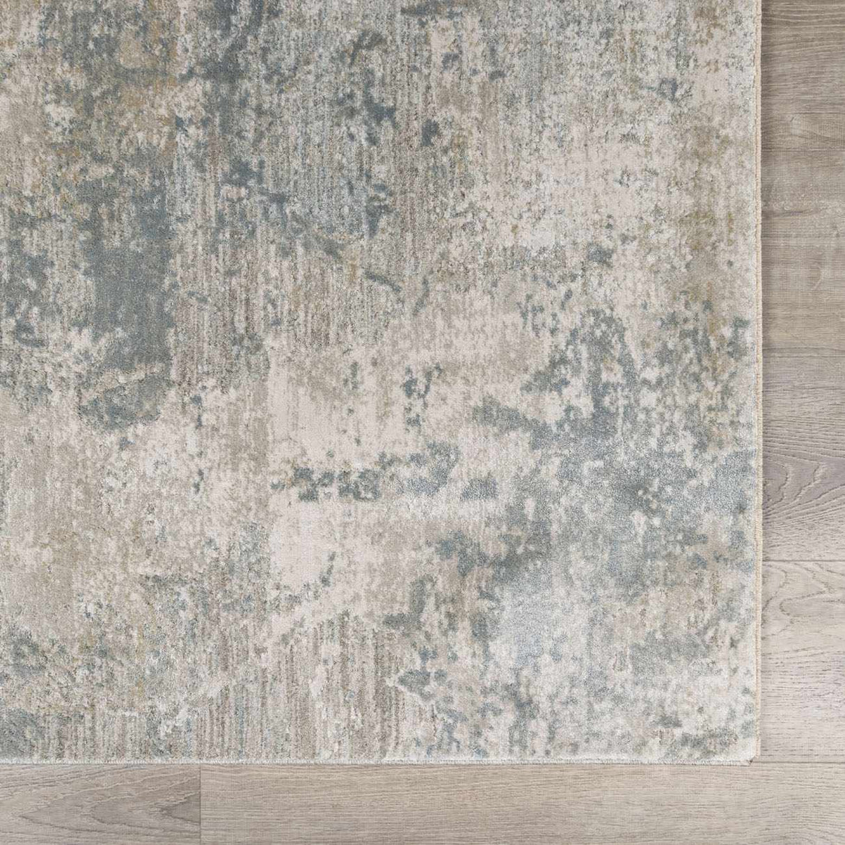 Fallin Gray Abstract Striped Luxe Rug-Rugs-Parc Decor