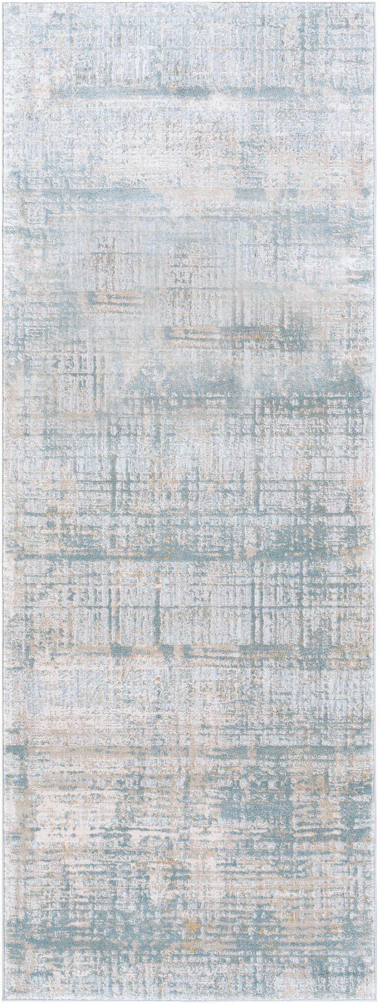 Fallin Gray Abstract Striped Luxe Rug-Rugs-Parc Decor