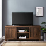 Farmhouse 58" Modern Grooved 2 Door TV Stand-Entertainment-Parc Decor