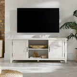 Farmhouse 58" Modern Grooved 2 Door TV Stand-Entertainment-Parc Decor
