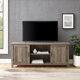 Farmhouse 58" Modern Grooved 2 Door TV Stand-Entertainment-Parc Decor