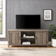 Farmhouse 58" Modern Grooved 2 Door TV Stand-Entertainment-Parc Decor