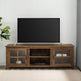 Farmhouse 70" Simple Window Pane 2 Door Wood TV Stand-Entertainment-Parc Decor
