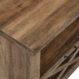 Farmhouse Abilene 70" Rustic Fireplace TV Stand-Fireplace-Parc Decor