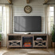 Farmhouse Abilene 70" Rustic Fireplace TV Stand-Fireplace-Parc Decor