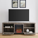 Farmhouse Abilene 70" Rustic Fireplace TV Stand-Fireplace-Parc Decor