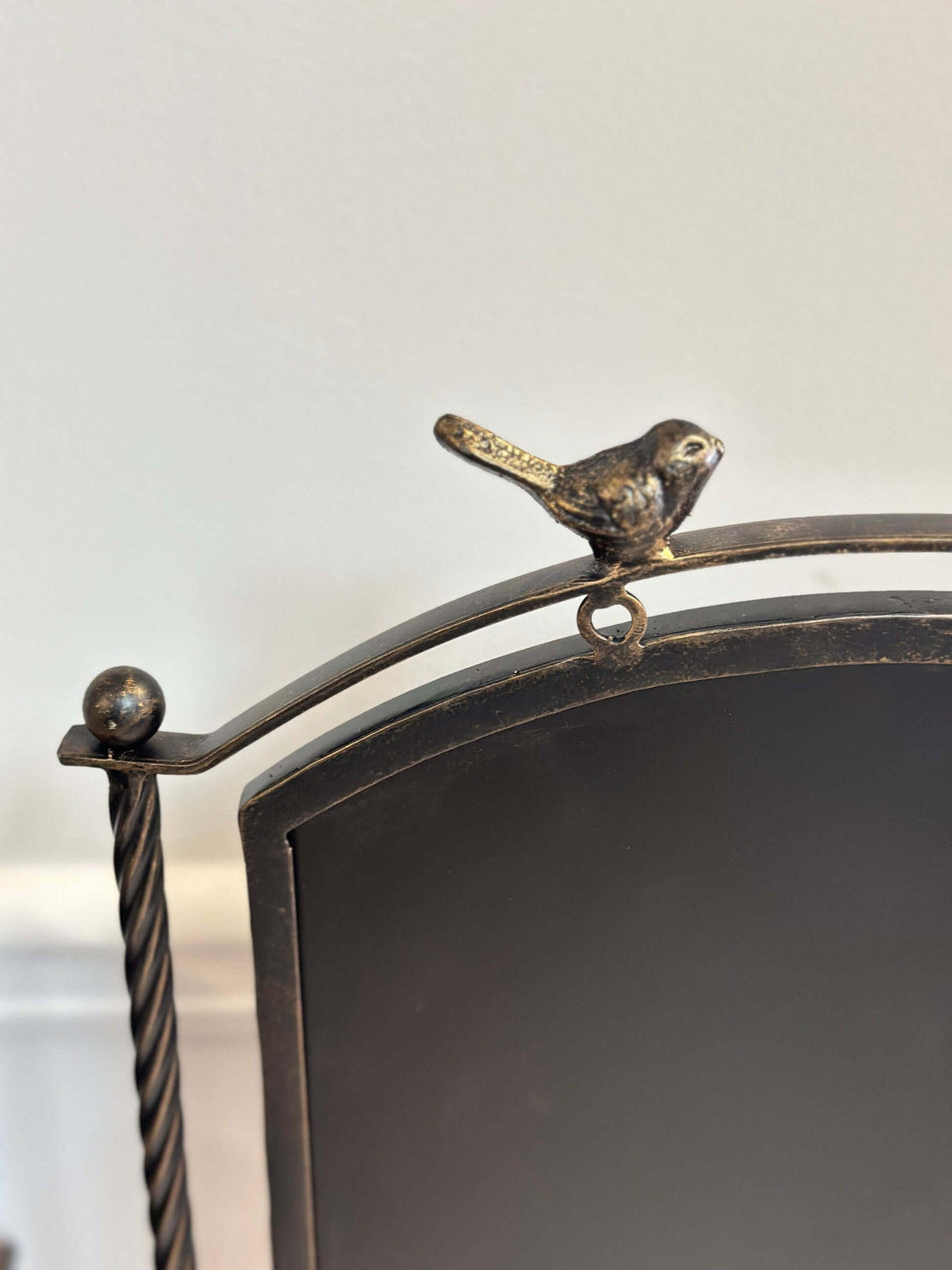 Farmhouse Metal Chalkboard Stand with Birds-Chalkboard-Parc Decor