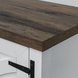 Farmhouse TV Stand for 58 Inch TV Storage Cabinet for Living Room
