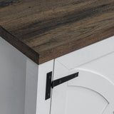 Farmhouse TV Stand for 58 Inch TV Storage Cabinet for Living Room