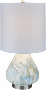 Farnborough Marble Ceramic Table Lamp-Lighting-Parc Decor