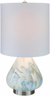 Farnborough Marble Ceramic Table Lamp-Lighting-Parc Decor