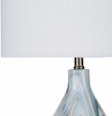 Farnborough Marble Ceramic Table Lamp-Lighting-Parc Decor