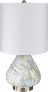 Farnborough Marble Ceramic Table Lamp-Lighting-Parc Decor