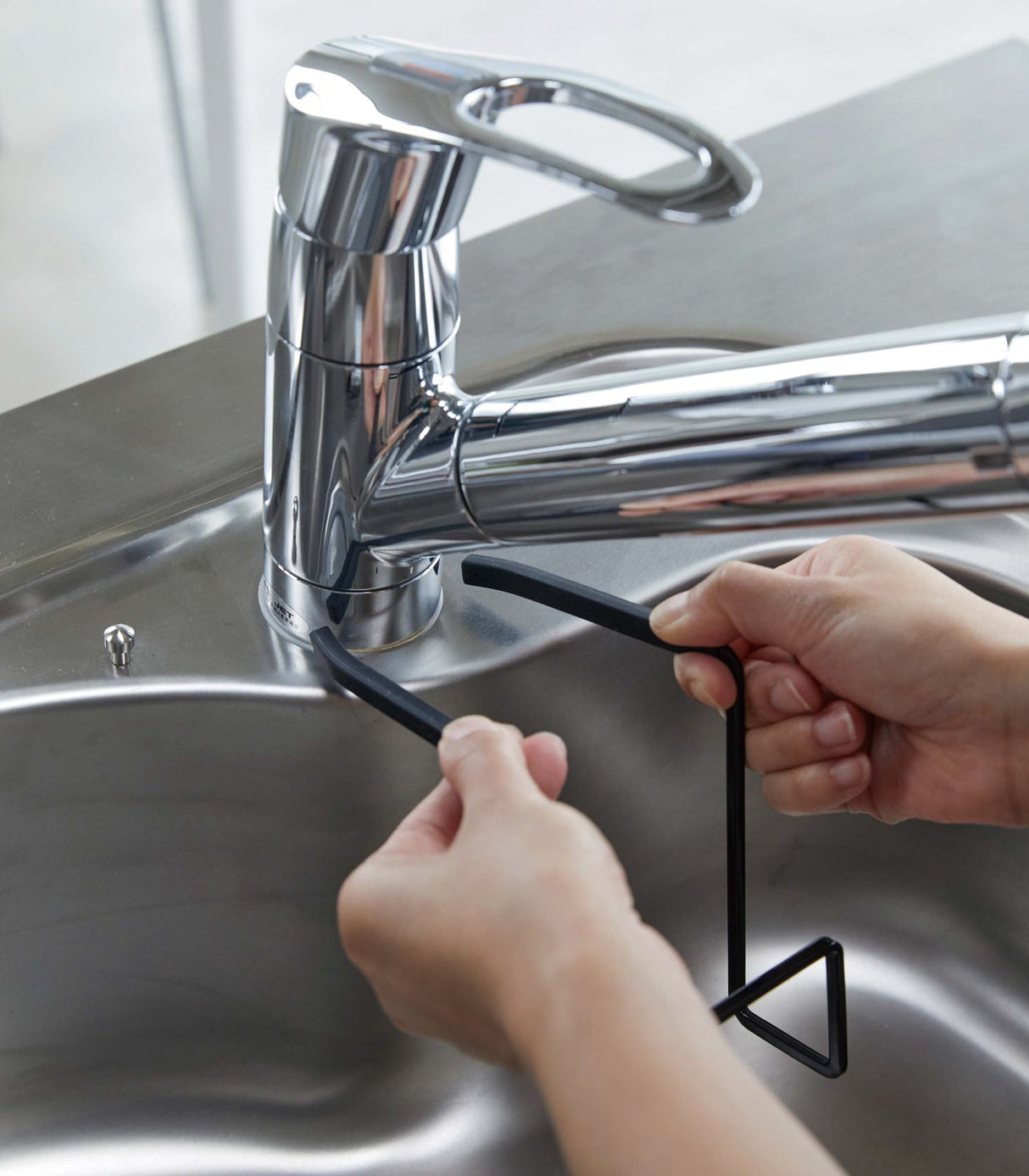 Faucet-Hanging Sponge Holder - Single - Steel-Sponge Holder-Parc Decor