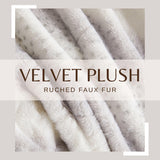 Faux Fur Printed Throw Blanket - Aaliyah Collection