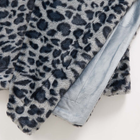 Faux Fur Printed Throw Blanket - Aaliyah Collection-Blankets-Parc Decor