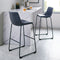 Faux Leather 2-Piece Bar Stools-Dining / Kitchen-Parc Decor