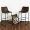 Faux Leather 2-Piece Bar Stools-Dining / Kitchen-Parc Decor