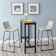 Faux Leather 2-Piece Bar Stools-Dining / Kitchen-Parc Decor