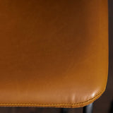 Faux Leather Counter Stools Set of 2-Dining / Kitchen-Parc Decor