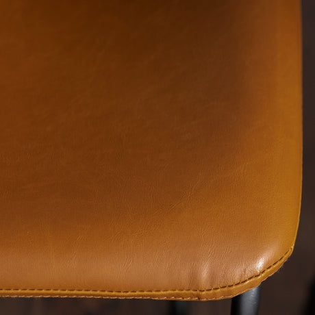 Faux Leather Counter Stools Set of 2-Dining / Kitchen-Parc Decor