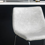 Faux Leather Counter Stools Set of 2-Dining / Kitchen-Parc Decor