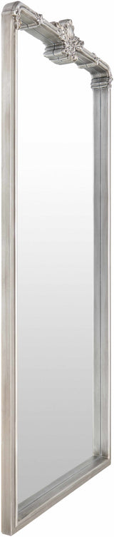 Filettole Silver Gray Frame Wall Mirror-Mirrors-Parc Decor