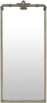 Filettole Silver Gray Frame Wall Mirror-Mirrors-Parc Decor