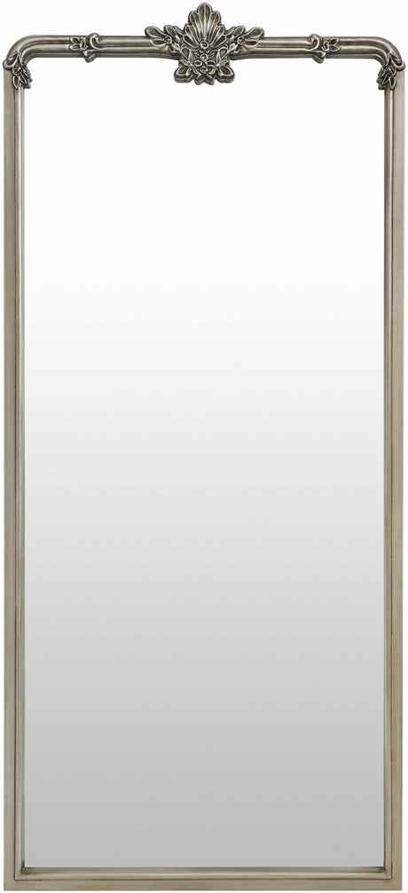 Filettole Silver Gray Frame Wall Mirror-Mirrors-Parc Decor