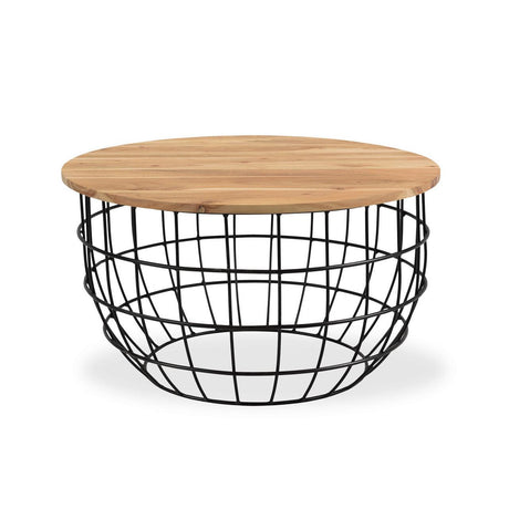 Finch Solid Wood Round coffee Table