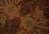 Fine Antique Style Brown, Rust and Green Traditional Ikat design Hand knotted wool Area Rug