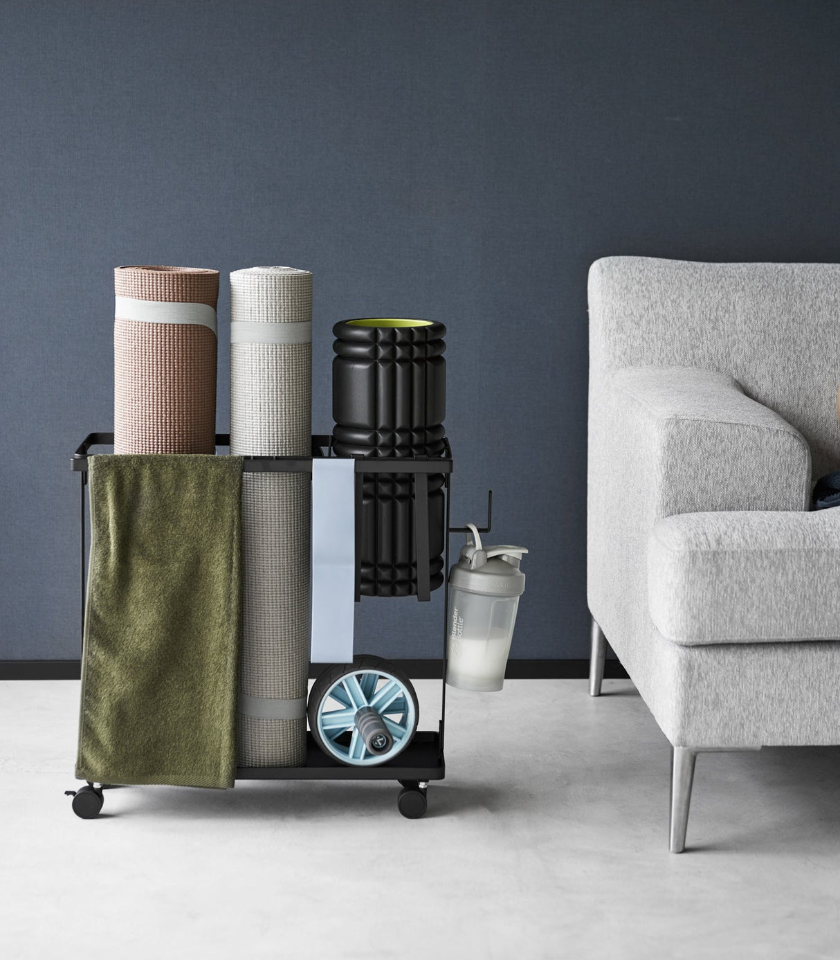 Fitness Equipment Storage Cart - Steel-Sports Equipment-Parc Decor