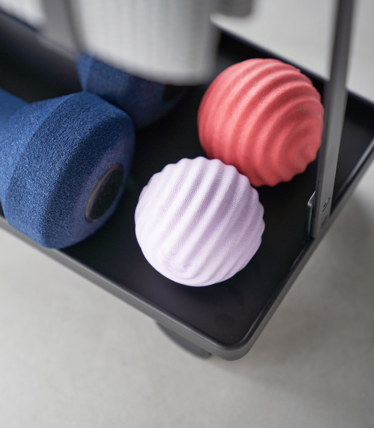 Fitness Equipment Storage Cart - Steel-Sports Equipment-Parc Decor