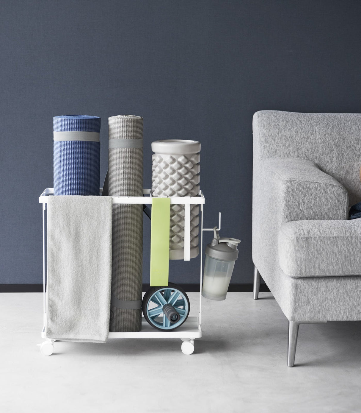 Fitness Equipment Storage Cart - Steel-Sports Equipment-Parc Decor