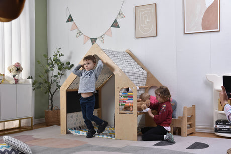 Flair | Playhouse & Sensory Desk - Black & White-Indoor-Parc Decor