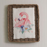 Flamingo Wall Art on Basket-Wall Decor-Parc Decor