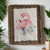 Flamingo Wall Art on Basket-Wall Decor-Parc Decor