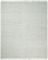 Flatwoven Dhurrie Woolen Chunky and Soft White Wool Area Rug, Living Room and Kids Rug | CAL1-Area Rug-Parc Decor