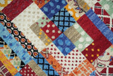 Flatwoven Modern Geometric 5x7 Multicolor Wool Hand Made Rug