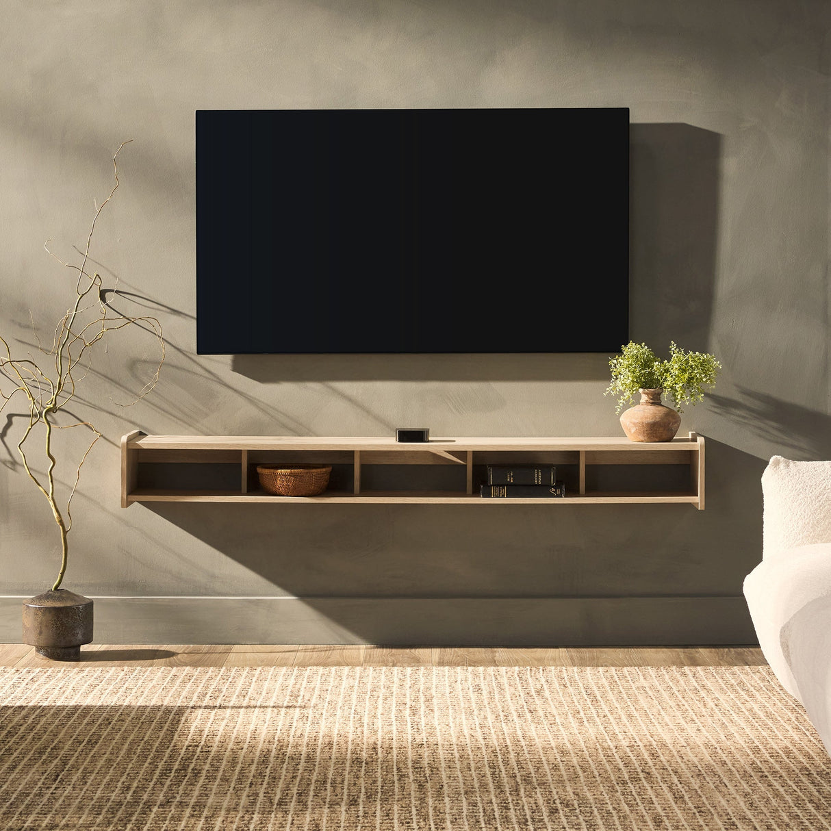 Floating Minimalist TV Stand-Entertainment-Parc Decor