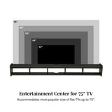 Floating Minimalist TV Stand-Entertainment-Parc Decor