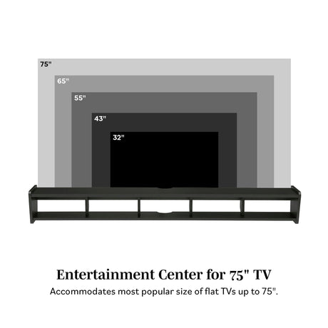 Floating Minimalist TV Stand-Entertainment-Parc Decor