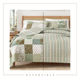 Floral Patchwork Quilt Set - Damia Collection-Quilts & Comforters-Parc Decor