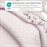 Floral Print & Scallopeded Edge Cotton Quilt Set - Sandie Collection