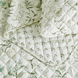 Floral Printed Microfiber Quilt Set - Glyndora Collection-Quilts & Comforters-Parc Decor